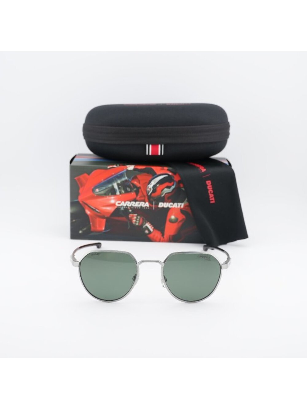 Carrera Ducati CARDUC 036/S 0CTL UC Geometric Sunglasses - Palladium / Grey - Picture 6 of 11